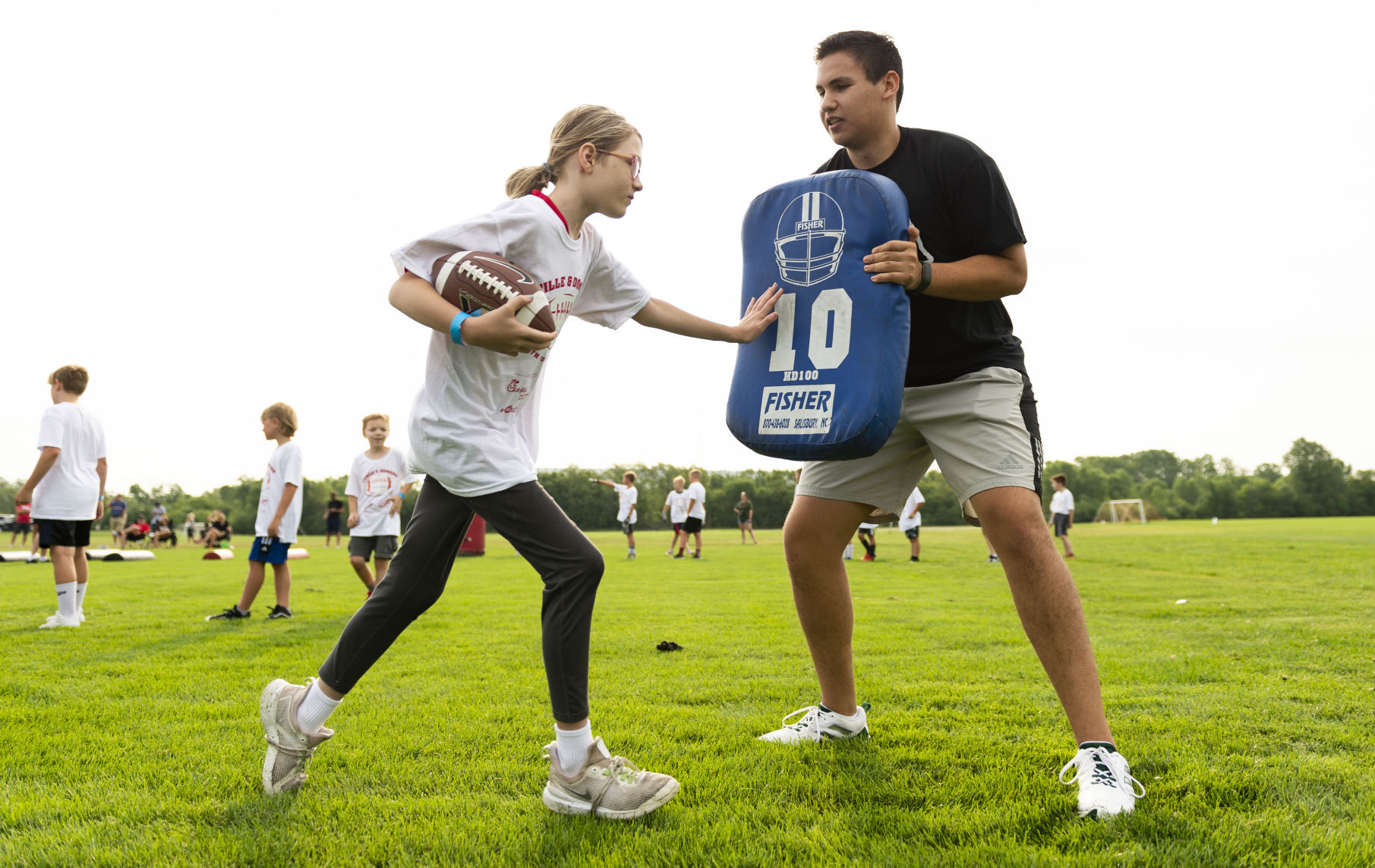 Stille and Domann youth football camp, 7.17